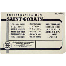 Buvard publicitaire. Antiparasitaires Saint-Gobain.