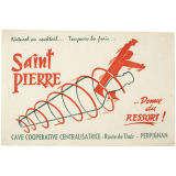 Buvard publicitaire. Saint Pierre. 