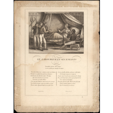 Fable de La Fontaine. . Le Laboureur et ses Enfants.