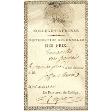 Ex-praemio . Collège d'Aubenas.
