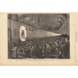 Séance de projections photographiques dans le grand amphithéâtre de la Sorbonne. Paris.