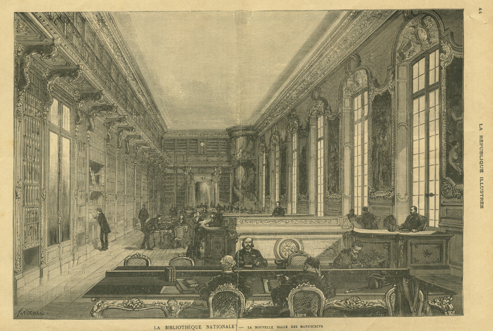 La Bibliothèque Nationale. La nouvelle salle des manuscrits.