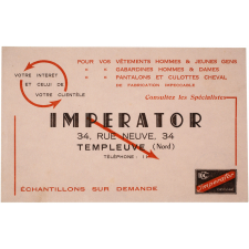 Buvard publicitaire. Imperator.