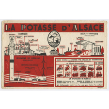 Buvard publicitaire. La Potasse d'Alsace.