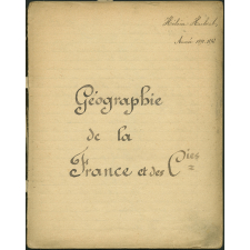 Géographie de la France et des colonies.