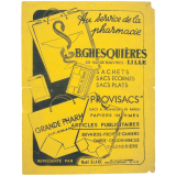 Buvard publicitaire. B. Ghesquières. Au service de la pharmacie.