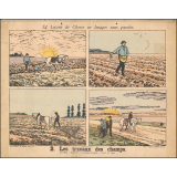 Tableaux muraux. 34 Leçons de Choses en Images sans paroles. 1- La ferme. 2- Les travaux des champs.
