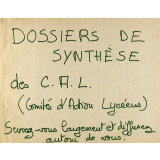 Dossiers de synthèse des C.A.L.