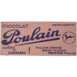 Buvard publicitaire. Chocolat Poulain. Goûtez et comparez!