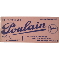 Buvard publicitaire. Chocolat Poulain. Goûtez et comparez!