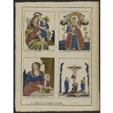 Planche d'images religieuses. 