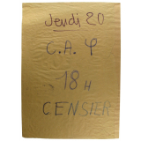 Jeudi 20 - C.A. philo 18h Censier.