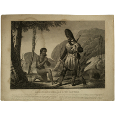 Robinson s'empare d'un sauvage.