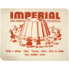 Buvard publicitaire. Impérial Flan-pudding Entremets.