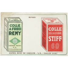 Buvard publicitaire. Colle Remy - Colle Stiff.