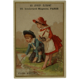 Carte réclame. Au Jersey élégant. Etudes maritimes.