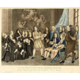Racine faisant réciter sa tragédie d’Esther, par les Demoiselles de St Cyr devant Louis XIV et Mme de Maintenon.