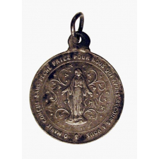 Médaille religieuse à l'effigie de la Vierge. 