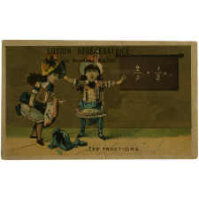Carte réclame. Lotion régénératrice du Docteur Saïdi. Les fractions.