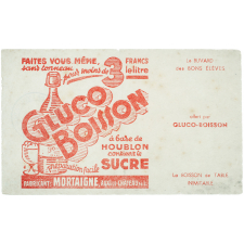 Buvard publicitaire. Gluco-Boisson.