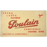 Buvard publicitaire. Poulain. Confiserie - Caramel Ultra. 