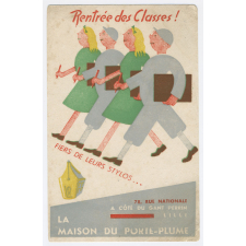 Buvard publicitaire. Rentrée des Classes! Fiers de leurs stylos...