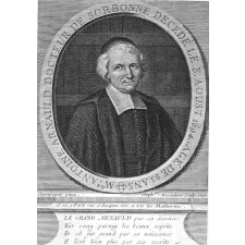 Mre Antoine Arnauld Docteur de Sorbonne décédé le 8 aoust 1694 âgé de 83 ans.