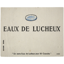 Buvard publicitaire. Eaux de Lucheux.