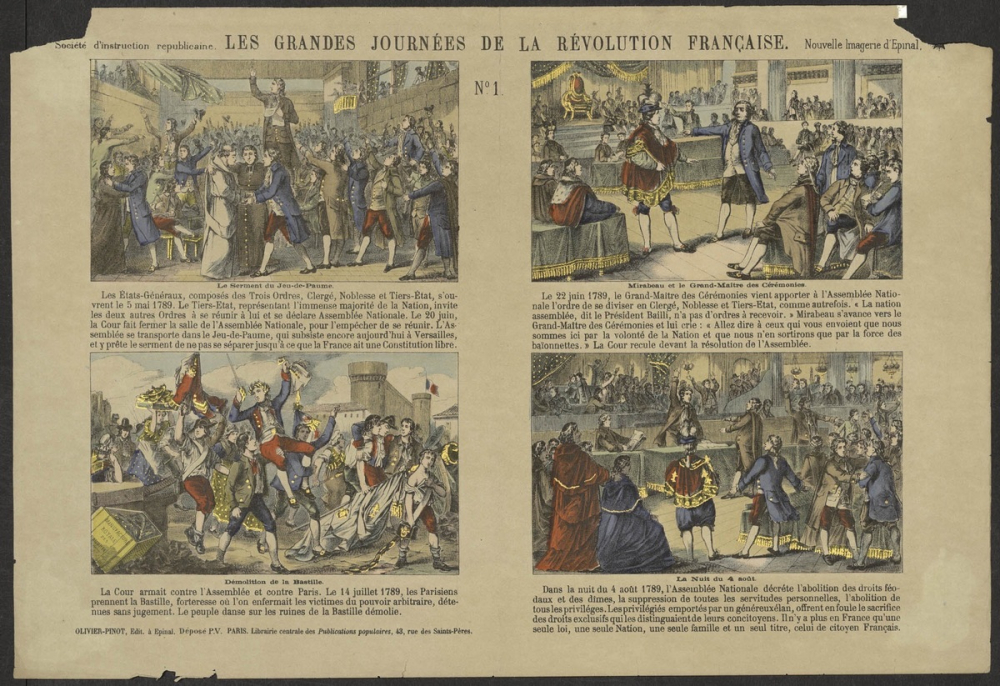 Les Grandes journées de la Révolution Française.