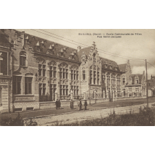 Bailleul (Nord) - Ecole communale de Filles - Rue Saint-Jacques.