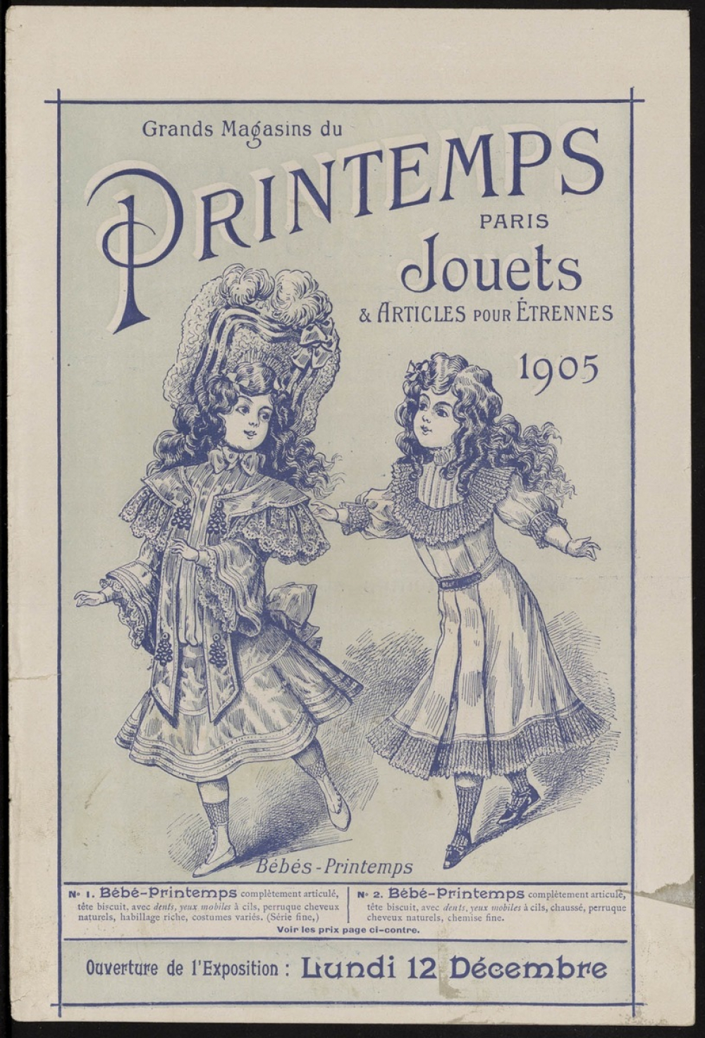 Grands magasins du Printemps, Paris. Jouets & articles pour étrennes 1905.