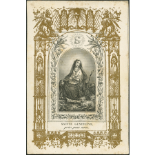 Image religieuse. Sainte Geneviève.