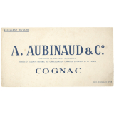 Buvard publicitaire. Cognac A. Aubinaud & C°. 