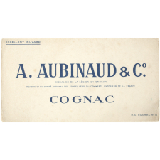 Buvard publicitaire. Cognac A. Aubinaud & C°.
