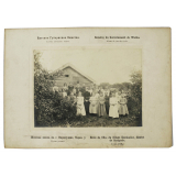 Ecole de filles du village de Karakulino, district de Sarapoule groupe d'élèves, Zemstvo de Gouvernement de Wiatka, Album de vues des écoles. 