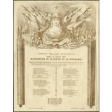 Inauguration de la statue de la République à Paris, le 14 juillet 1883.