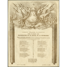 Inauguration de la statue de la République à Paris, le 14 juillet 1883.