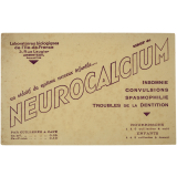 Buvard publicitaire. Neurocalcium.