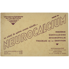 Buvard publicitaire. Neurocalcium.