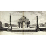 Vue de la Décoration Elevée au Collège de Louis le Grand en l'année 1759 Pour les Tragédies qui précèdent la distribution solemnelle des Prix fondés par Sa Majesté.