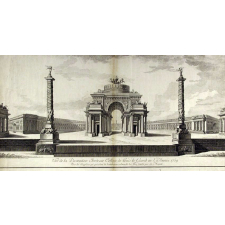 Vue de la Décoration Elevée au Collège de Louis le Grand en l'année 1759 Pour les Tragédies qui précèdent la distribution solemnelle des Prix fondés par Sa Majesté.