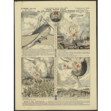 Trois hauts Faits du célèbre Aviateur Pégoud. La Guerre dans les airs. La Guerre 1914-1915 en images, faits, combats, épisodes, récits.