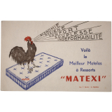 Buvard publicitaire. Matelas à Ressorts Matexi.