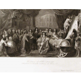 Fondation de l'Observatoire (1669). Colbert présente au roi les membres de l'Académie des Sciences.