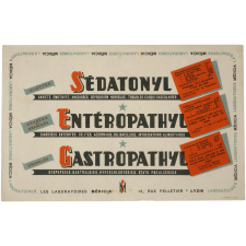 Buvard publicitaire. Sédatonyl - Entéropathyl - Gastropathyl.
