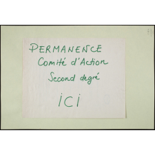 Permanence Comité d'Action Second degré.