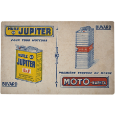 Buvard publicitaire. Huile Jupiter. Moto-Naphta.