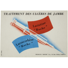 Buvard publicitaire. Laristine et Lascorbine Roche.
