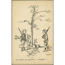 En avant par quatre !… marche !…