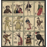 Alphabet des personnages de théâtre. 